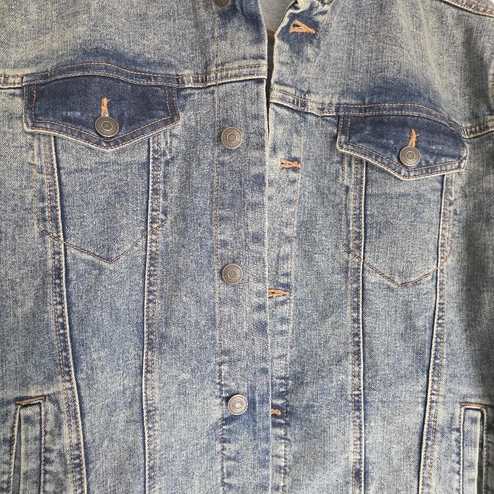 Men's George Denim Flex Jacket Acid Wash Blue